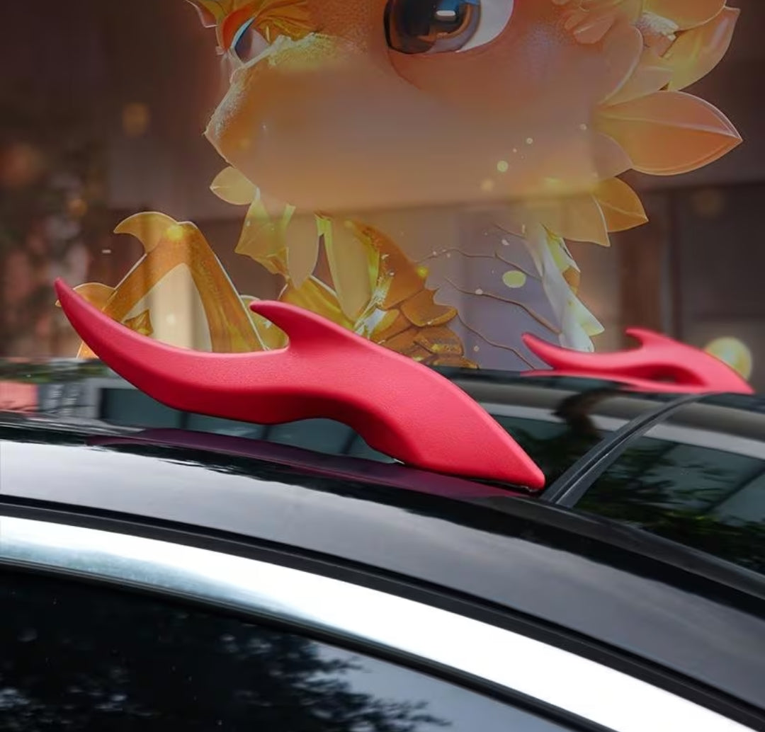 Готини през зимата 3D декорация дракон