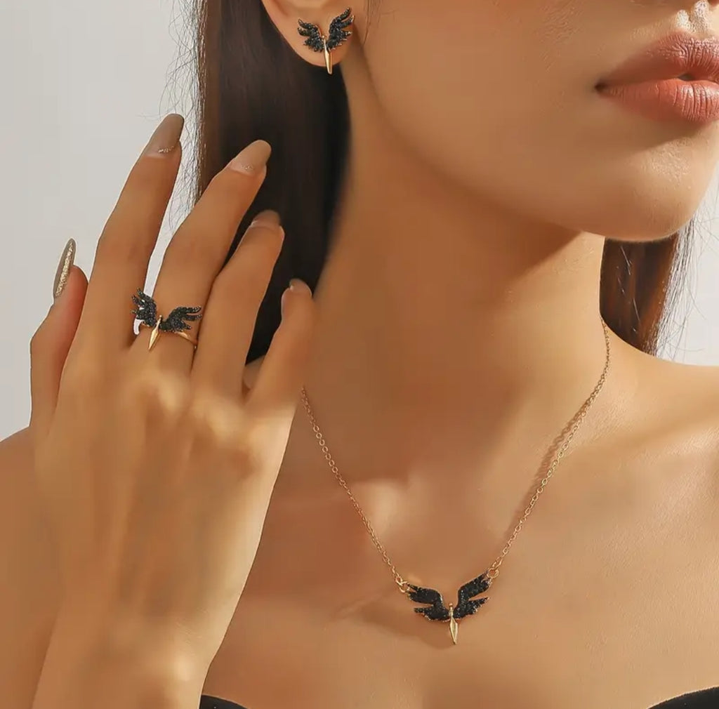 4 броя Ангелски крила колие